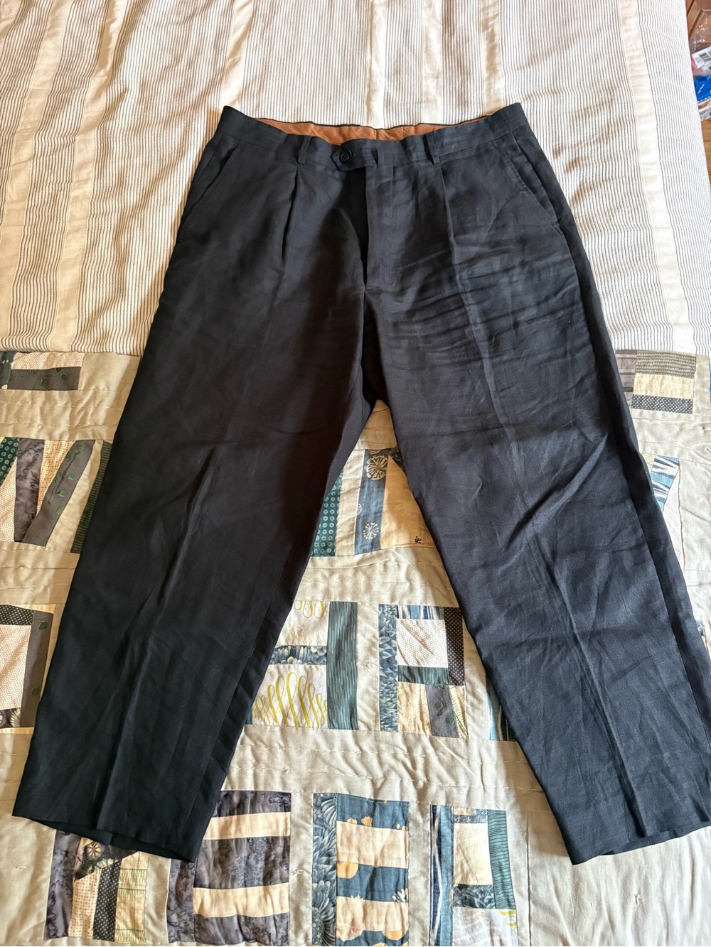 Beautifully made linen trousers